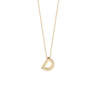 Collierino Bliss in oro giallo 9kt e diamante - lettera D ( Cod.art.20090389)