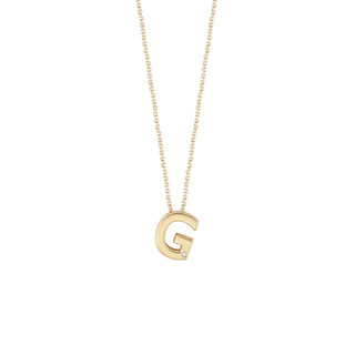Collierino Bliss in oro giallo 9kt e diamante - lettera G ( cod.art. 20090393)