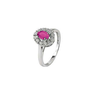 Anello Bliss in oro bianco con rubino e diamanti (cod.art. 20094841)