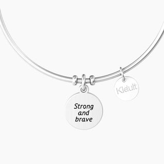 Bracciale kidult collezionabile in acciaio 316L,rose Gold pvd e cristalli (cod.art. 732145)