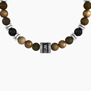 Bracciale kidult collezionabile in acciaio 316L,black pvd e pietre multicolor( cod.art.732172)