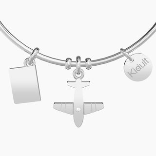 Bracciale kidult collezionabile in acciaio 316L e cristalli ( cod.art. 231641)