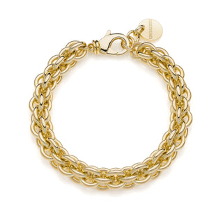 Bracciale multifilo in catena rolò dorata unoaerre ( cod.art. 2360)