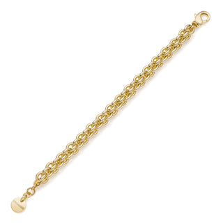 Bracciale multifilo in catena rolò dorata unoaerre ( cod.art. 2360)