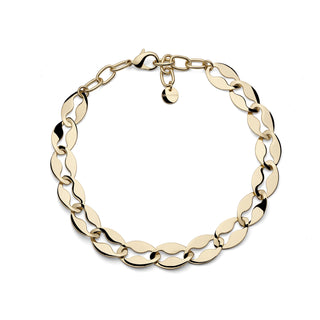 Collana maglia marina dorata unoaerre ( cod.art. 2655)