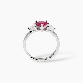 Anello con rubino sintetico taglio cuoreLovely (cod.art. 523441)