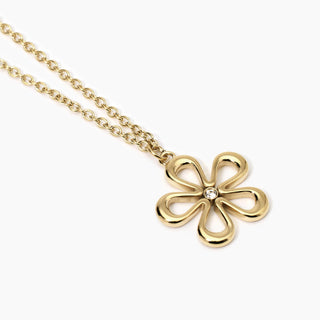 851028

Girocollo in acciaio dorato con fiore
Style 17