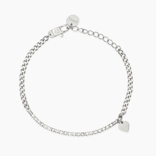 Bracciale donna in acciaio bianco kidult (cod.art. 831068)