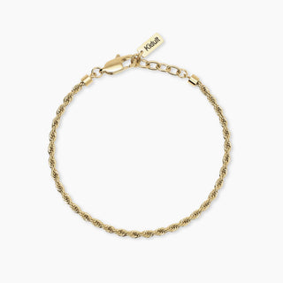 831148

Bracciale con catena corda in acciaio dorato
Style 07