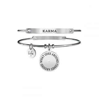 Bracciale kidult collezionabile in acciaio 316Le cristalli ( cod.art. 731243)