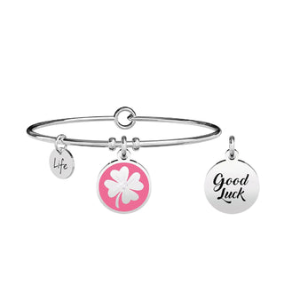 Bracciale kidult collezionabile in acciaio 316L,smalto e cristalli (cod.art. 731713)