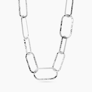 Collana con maglie allungate martellate kidult Cod.art.851135