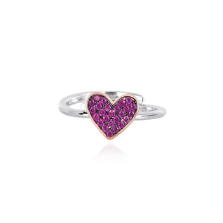 Anello Mabina in Argento con Cuore 523130
