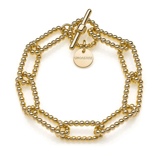 Bracciale in Bronzo Dorato a Palline UNOAERRE( docc.art. 2160)