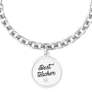 Bracciale kidult collezionabile in acciaio 316L e cristalli ( cod.art. 73005)