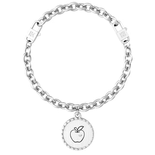 Bracciale kidult collezionabile in acciaio 316L e cristalli ( cod.art. 73005)