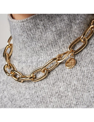 Collana Catena Forzatina in Bronzo Dorato (cod.art. 1764)