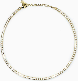 Mabina Gioielli Donna Argento/Oro/Bianchi Cavigliera In Placcato Con Zirconi Mini Tennis, : Unica Taglia 18