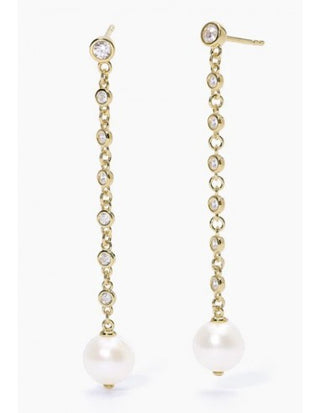 Orecchini MABINA pendenti dorati con perla Duchessa 563562