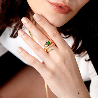 Anello serpente dorato unoaerre (cod.art,2123)