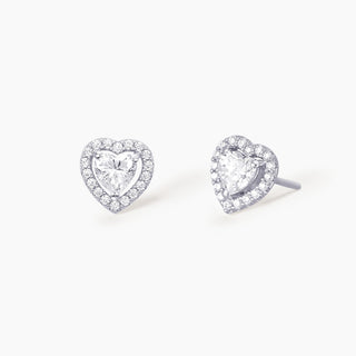 Orecchini a lobo con cuore in Zircone love AFFAIR (cod.art.563179)