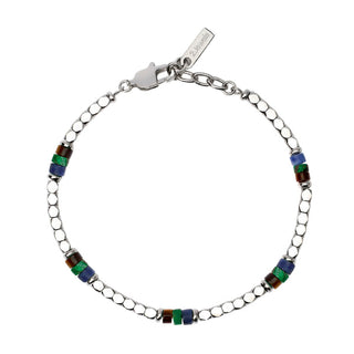 Bracciale da uomo 2Jewels in acciaio con pietre multicolor (Cod, art.232631)