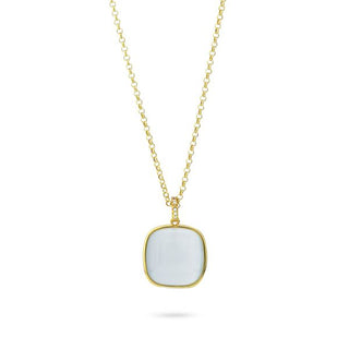 XGR715DW Collana con pendente white e zirconi