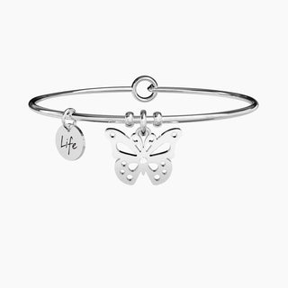 Bracciale collezionabile in acciaio 316L e cristalli,(cod.art.231591)