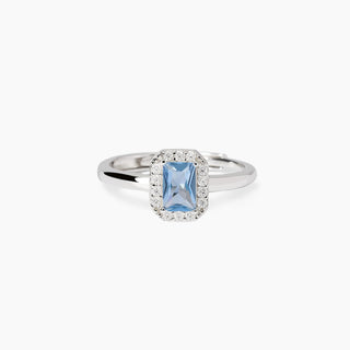 Anello con acquamarina sinteticaCool or Rétro (Cod.art.523452)