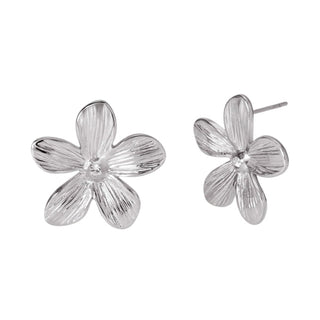 Orecchini lobo da donna 2Jewels in acciaio a fiore e cristallo (cod.art.261498)