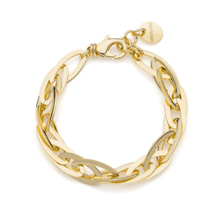 Bracciale catena a navette dorato(cod.art.2342)