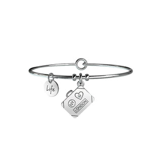 Bracciale collezionabile in acciaio 316 e cristalli,(Cod.art.231543)