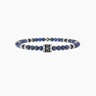 Bracciale collezionabile in acciaio 316L, black pdv e pietre multicolor,(cod.art.732273)