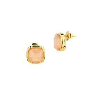 Orecchini placcati oro giallo con cristallo miele boccadamo (Cod.art.XOR740DP)