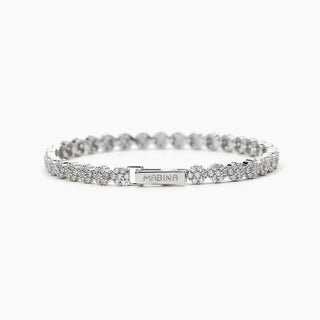 Bracciale con zirconi a forma di fioreFIOR FIORE(Cod,art,533561-M)