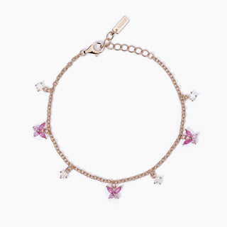 Bracciale con charm bianchi e rosaSECRET GARDEN mabina (cod.art.533659)