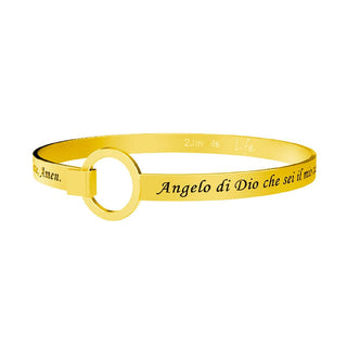 Bracciale collezionabile in acciaio 316L Gold pdv,(cod.art.231723)