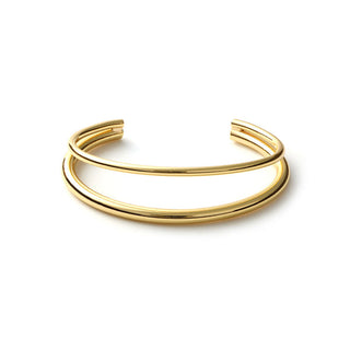 Bracciale rigido aperto da donna Unoaerre in bronzo dorato (cod.art.2632)