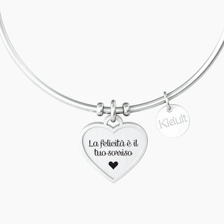 Bracciale collezionabile in acciaio 316L , smalto e cristalli,(cod.art.732002)