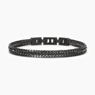 Bracciale In Acciaio 316L E Cristalli Neri Gioielli 2Jewels( cod.art.232485)