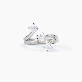 Anello in argento con tre punti luceTRILOGY(cod.art.523290)