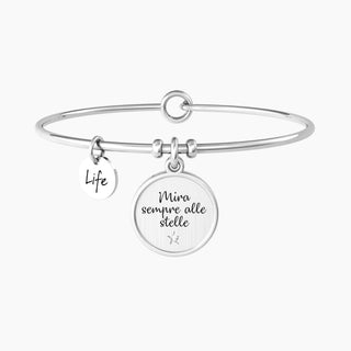 Bracciale collezionabile in acciaio 316L, black pdv e cristalli,(cod.art.732019)