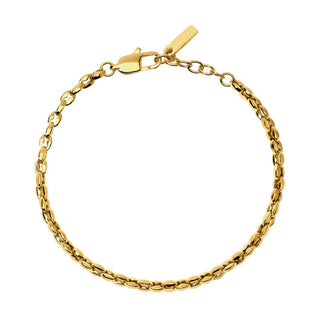 Bracciale catena uomo 2Jewels acciaio con trattamento pvd placcato oro (cod.art.232635)