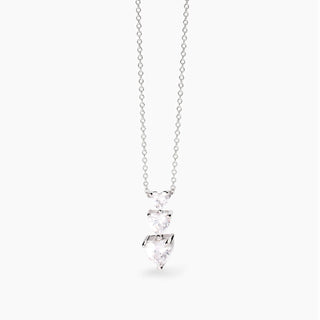 Girocollo in argento con zirconi cuoreLovely(cod.art.533743)