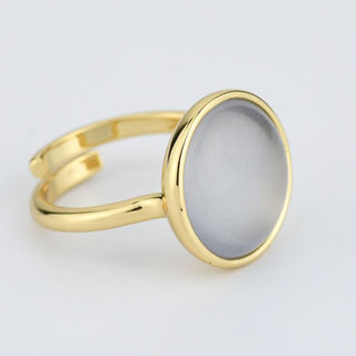 Boccadamo (cod.ary.XAN217DF) Anello placcato oro giallo con cristallo grigio