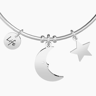 Bracciale collezionabile in acciaio 316L e cristalli,(cod.art.731312)