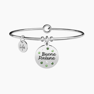 Bracciale collezionabile in acciaio 316L, smalto e cristalli,(Cod.art.731875)